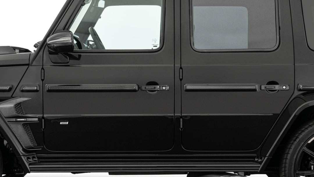 Seamless Installation of Brabus Carbon Fiber Trim Line on Mercedes G-Class - Precision Fit for a Refined Look