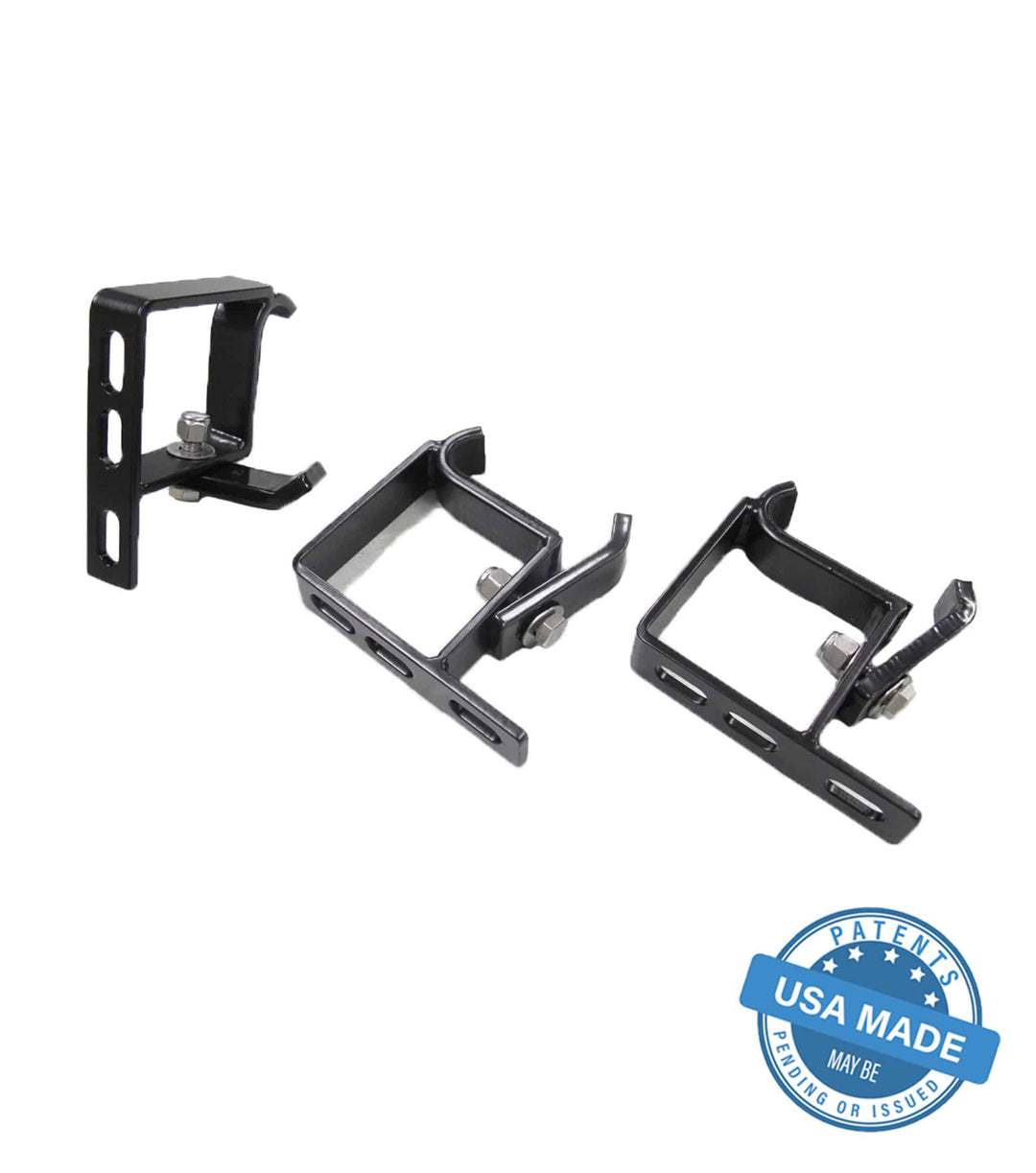 GOBI Triple Support Awning Brackets for G-Wagon Stealth Rack: 3-point stability, universal compatibility, powder-coated durability