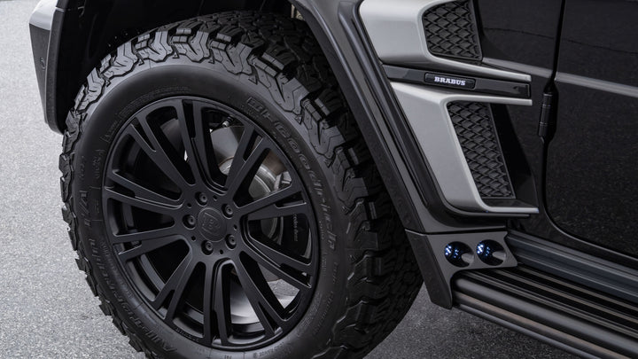 Luxury BRABUS Overlanding Upgrade, featuring the Adventure Height Increase Kit for G-Class with enhanced off-road capabilities.