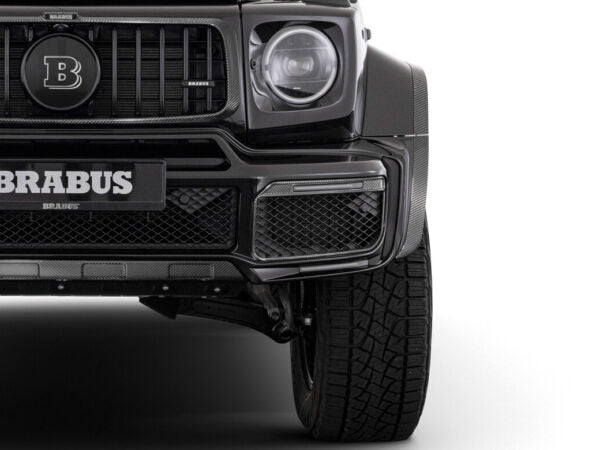 Luxury BRABUS Widestar Body Kit for G-Class with aggressive styling, illuminated running boards, and aerodynamic fasciae.