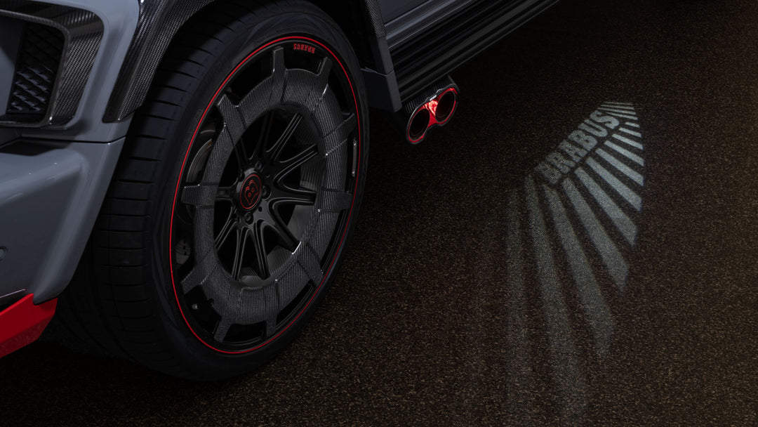 Brabus LED Light Carpet for Mercedes G-Class W463A – Illuminates Entrance with Brabus Logo, Enhancing Luxury Ambiance"