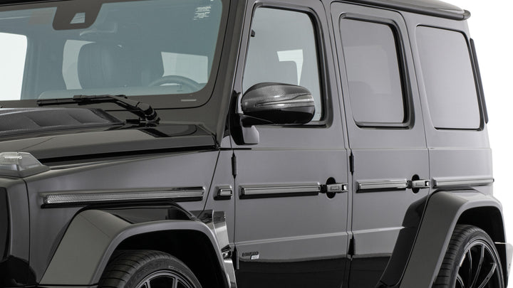 Brabus Carbon Fiber Trim Line for Mercedes-Benz G-Class - 10-Piece Set Enhances Exterior with Glossy/Matte Finish Options