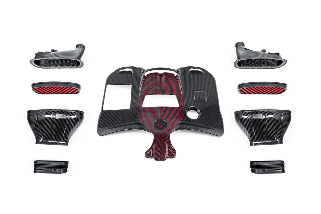 The Eventuri Carbon Fiber Intake System delivers dyno-proven performance gains and an exhilarating driving experience for your Mercedes-Benz G63 AMG