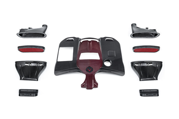 The Eventuri Carbon Fiber Intake System delivers dyno-proven performance gains and an exhilarating driving experience for your Mercedes-Benz G63 AMG