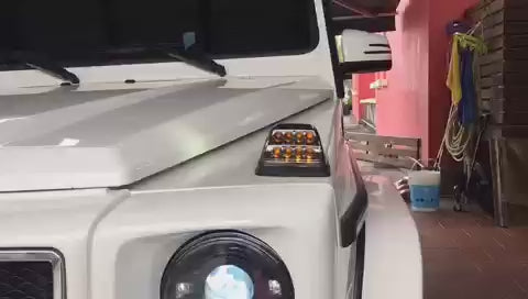 High-powered SMD LED array in AutoTecknic turn signal - error-free performance with OEM connectors for 2018-2025 Mercedes G-Class