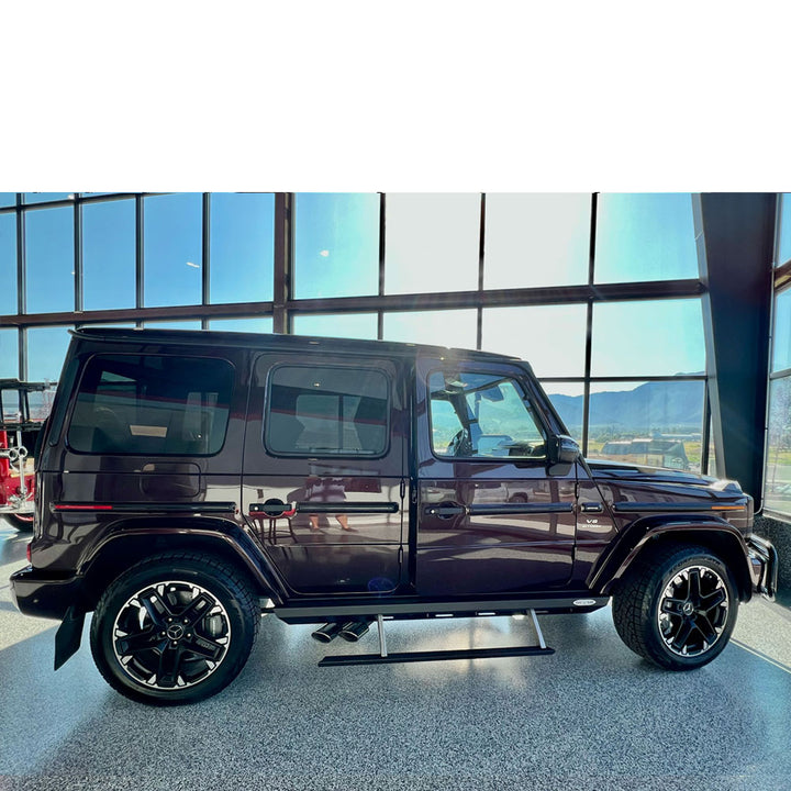 Underside view of the 10-gauge steel construction, emphasizing robust trail-rated rock protection for off-road adventures.