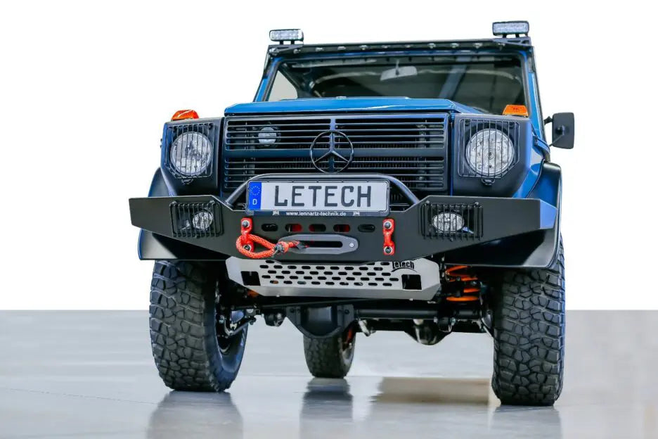 Durable LETECH Winch Mount, providing a secure and stable platform for your winch on the toughest trails.