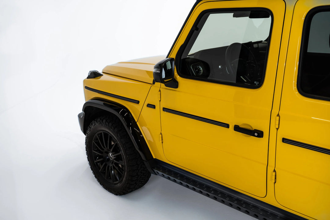 LETECH Off-Road Running Boards designed to provide superior rocker panel protection and enhanced off-road style for Mercedes-Benz G-Class (W463A/W465).