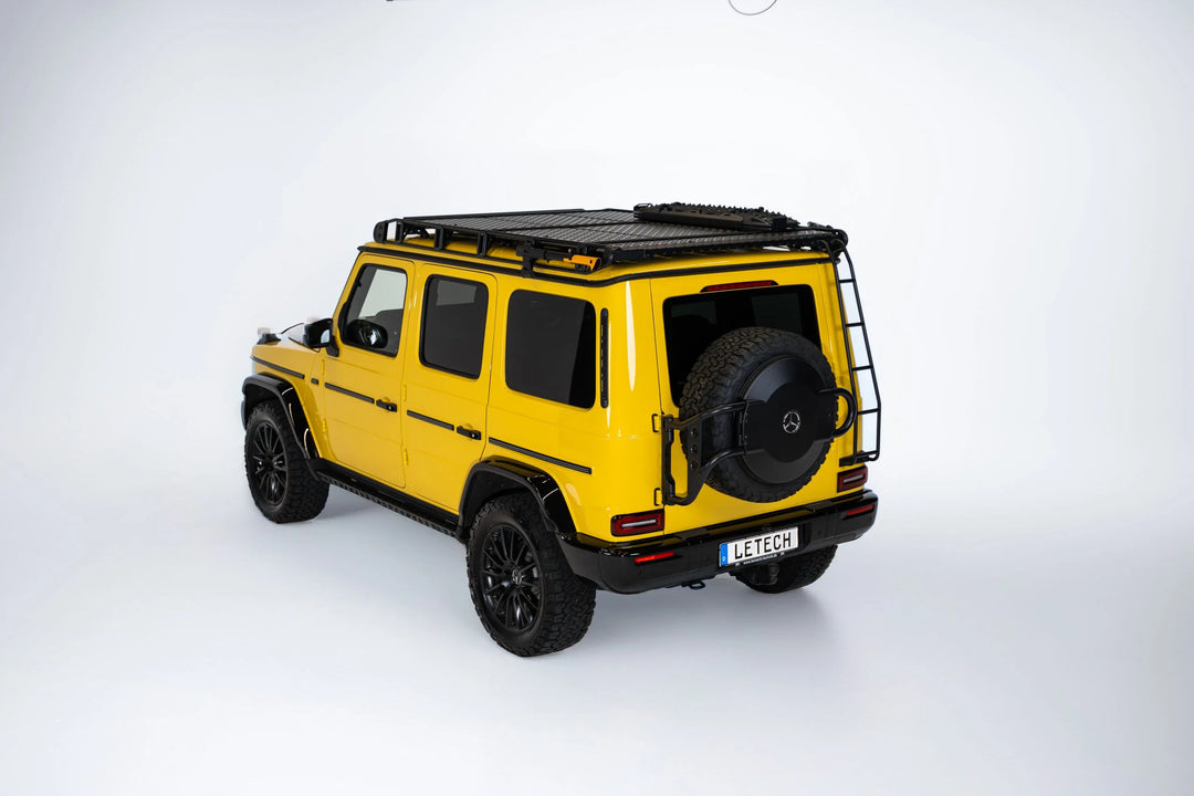 Luxury G-Class Accessory: LETECH Roof Rack featuring durable construction and corrosion protection.