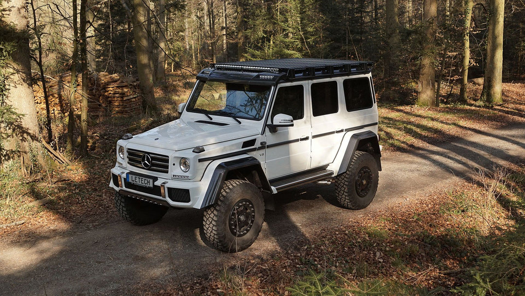 Premium LETECH Roof Rack designed specifically for the G 500 4x4², combining durability and style