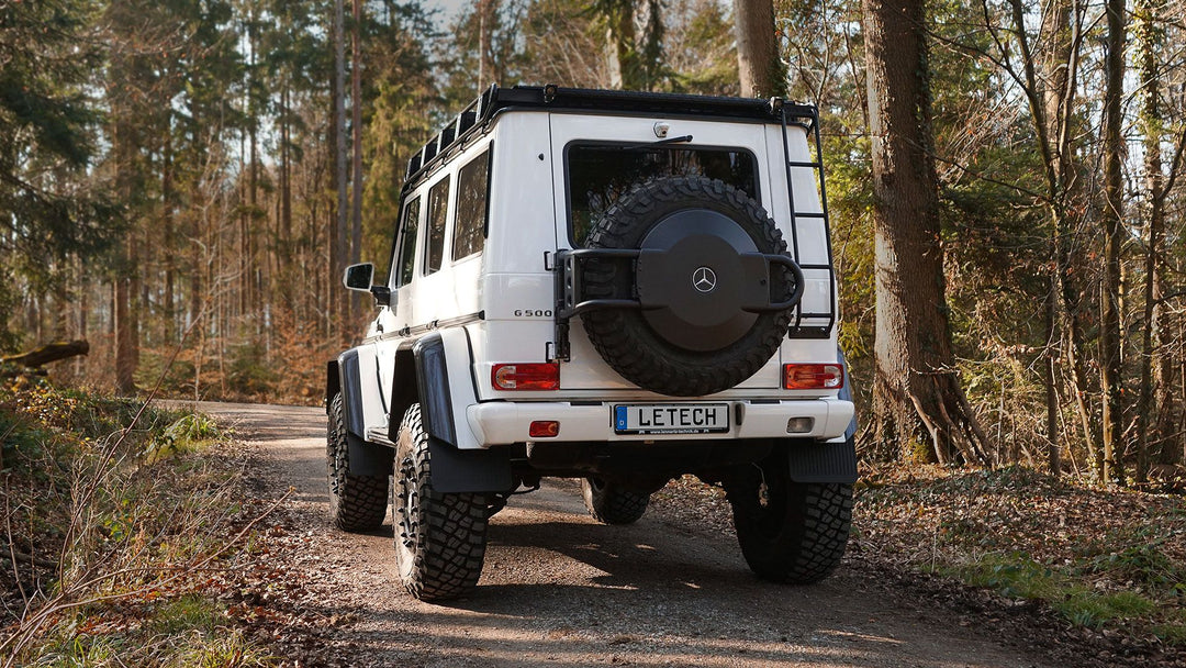 LETECH Rear Ladder on a G-Class (460/461/463) providing convenient roof access.