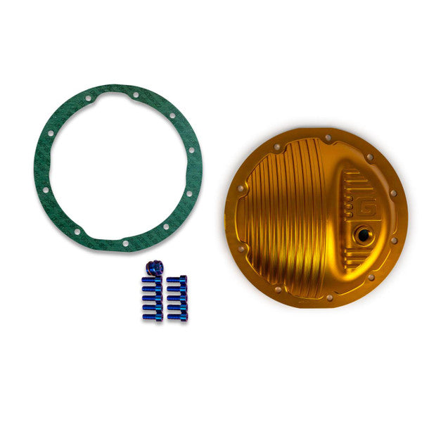 Comparison showing stock vs Fabspeed differential cover