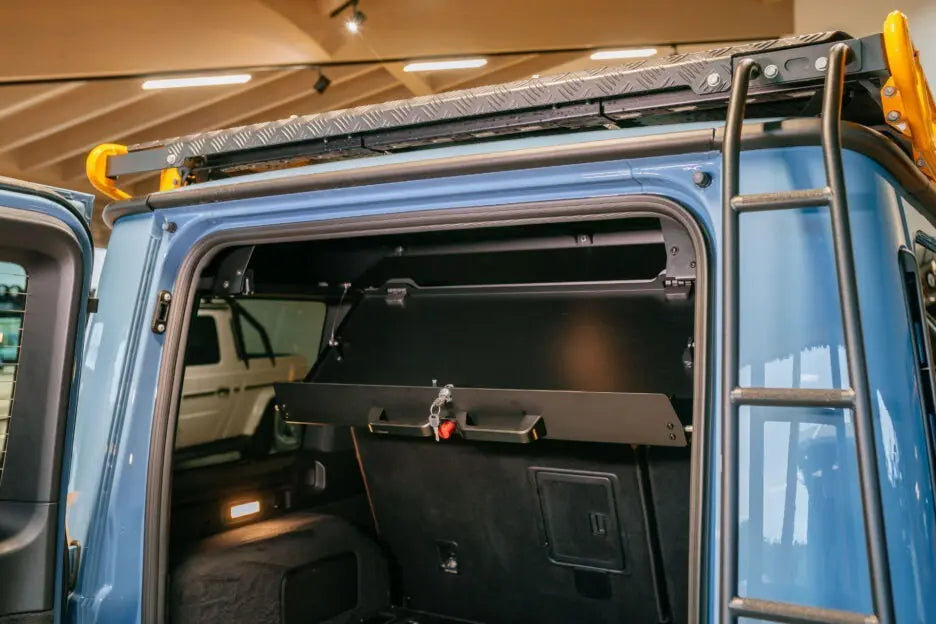 Discreet and secure LETECH storage solution offering lockable space for valuables or hunting gear