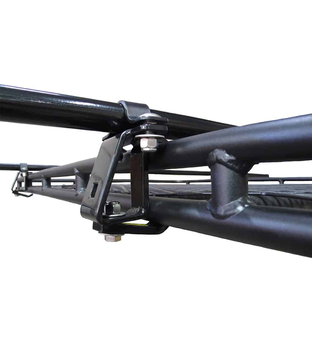 Close-up of the GOBI Elevation Cross Bar, highlighting its durable construction and adjustable design