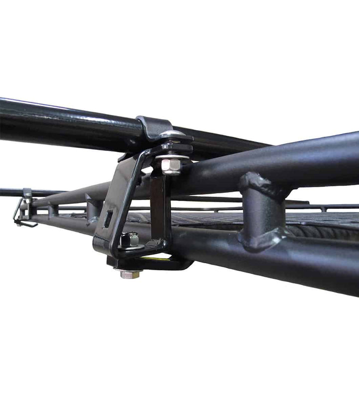 Close-up of the GOBI Elevation Cross Bar, highlighting its durable construction and adjustable design