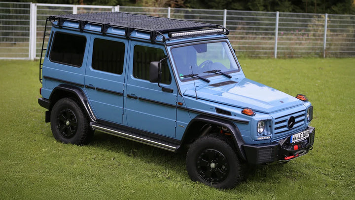 Premium LETECH Roof Rack with C-profile rails and walkable aluminum planking for secure cargo transport