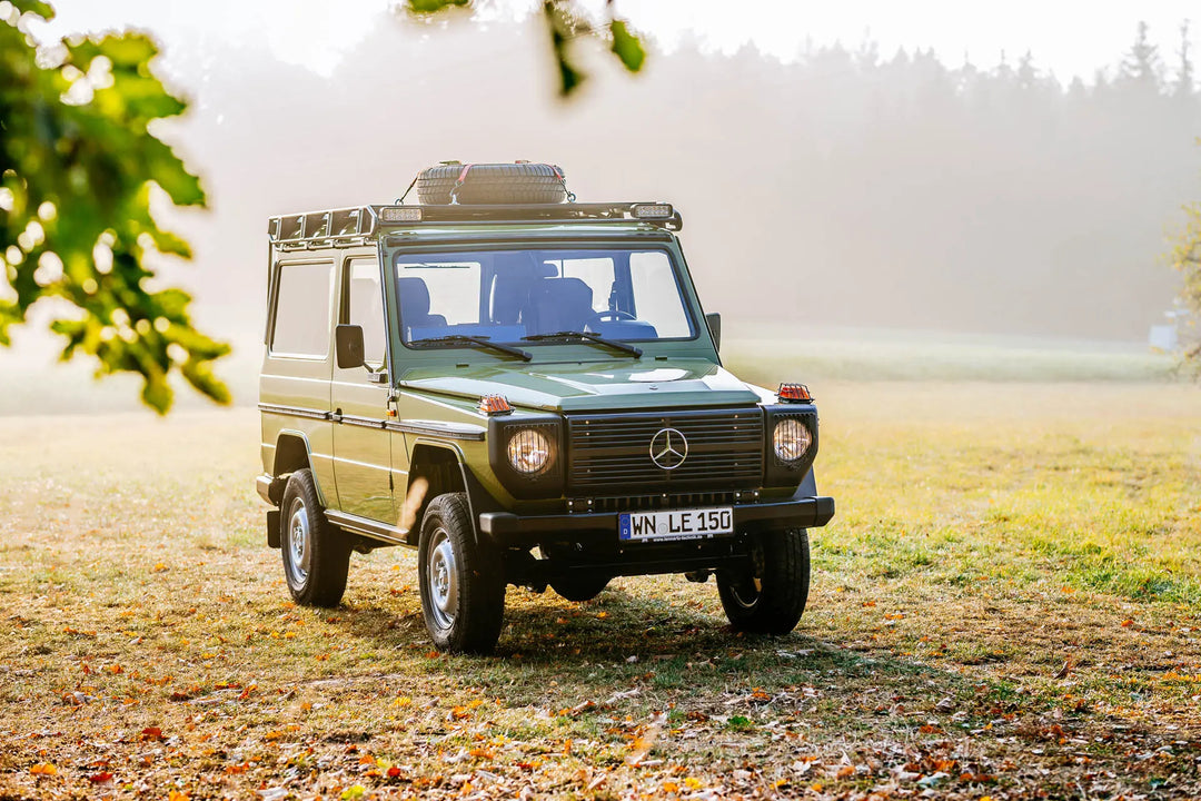 LETECH Roof Rack for Short Wheelbase Mercedes-Benz G-Class, showcasing rugged design and low profile.