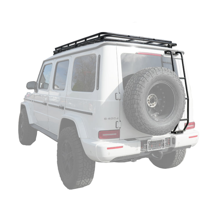 GOBI Stealth Rack installed on Mercedes-AMG G63 (No Sunroof) – Rugged and Durable. right rear view 