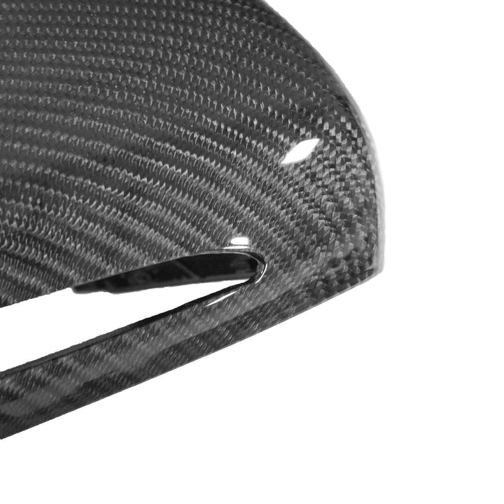 Close-up of Carbon Fiber Weave on Fabspeed Mirror Cover