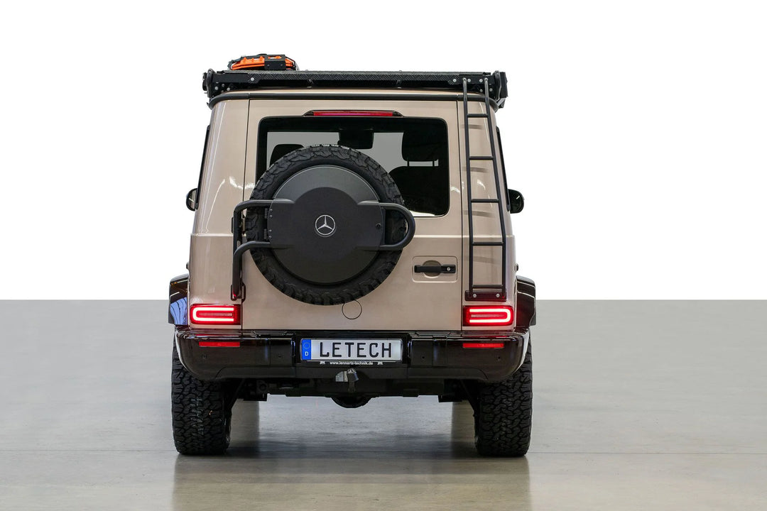 LETECH Rear Ladder installed on a G-Class (463A/465) providing easy access to the roof rack