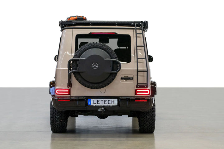 LETECH Rear Ladder installed on a G-Class (463A/465) providing easy access to the roof rack