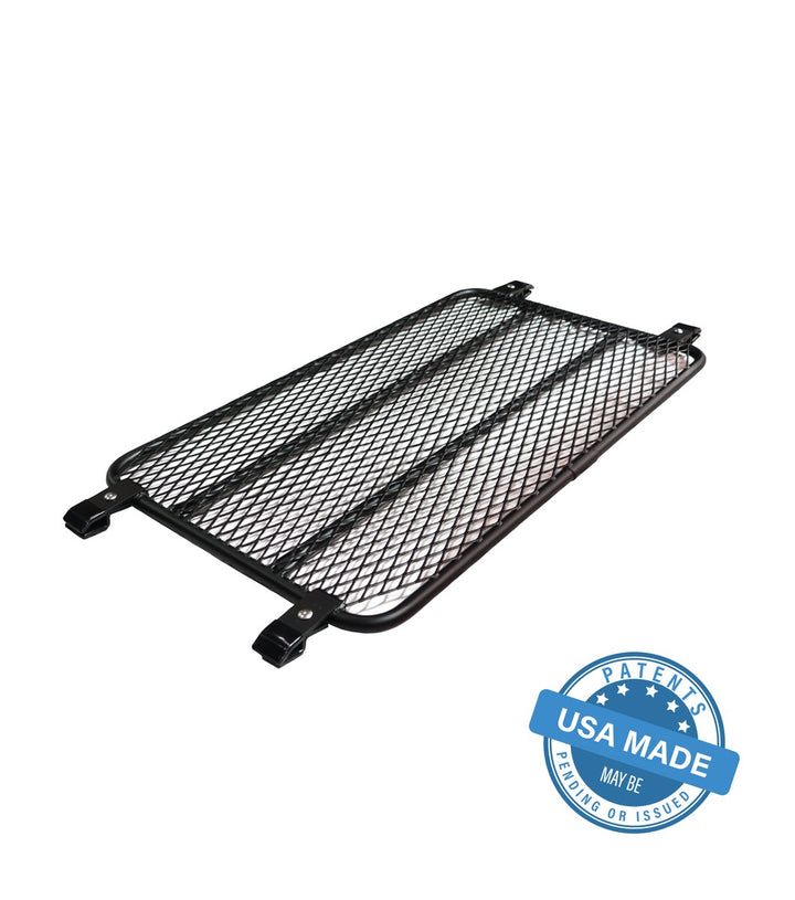 GOBI Sunroof Insert installed on a Mercedes-Benz G-Wagon with GOBI Stealth Rack, showcasing its expanded cargo capacity.