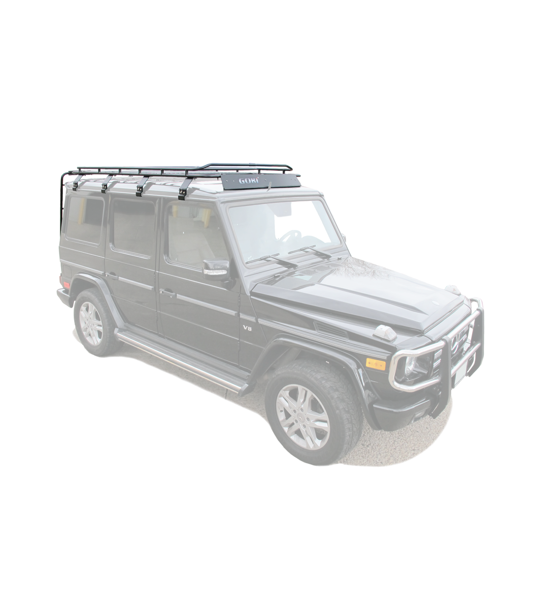 Close-up of GOBI’s traversable mesh platform and rear ladder, highlighting powder-coated finish right front view 