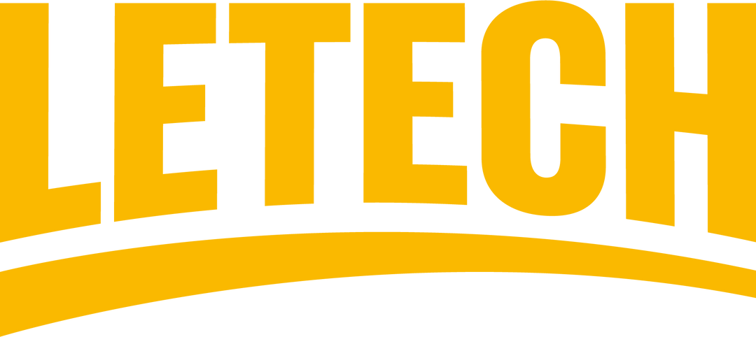 LETECH LOGO in big bold yellow font