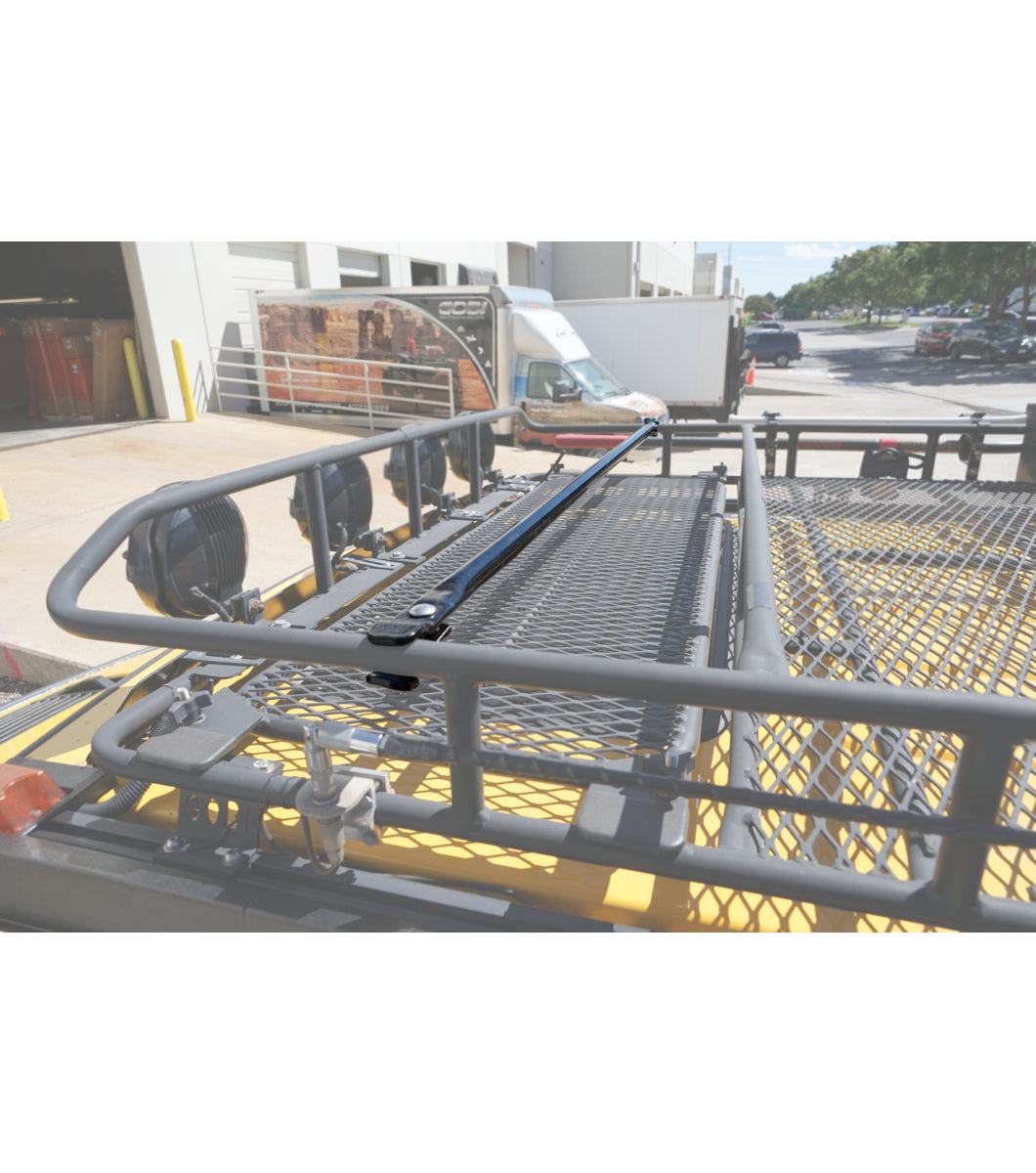Close-up of the GOBI Adjustable Cross Bar, highlighting its durable construction and adjustable design.