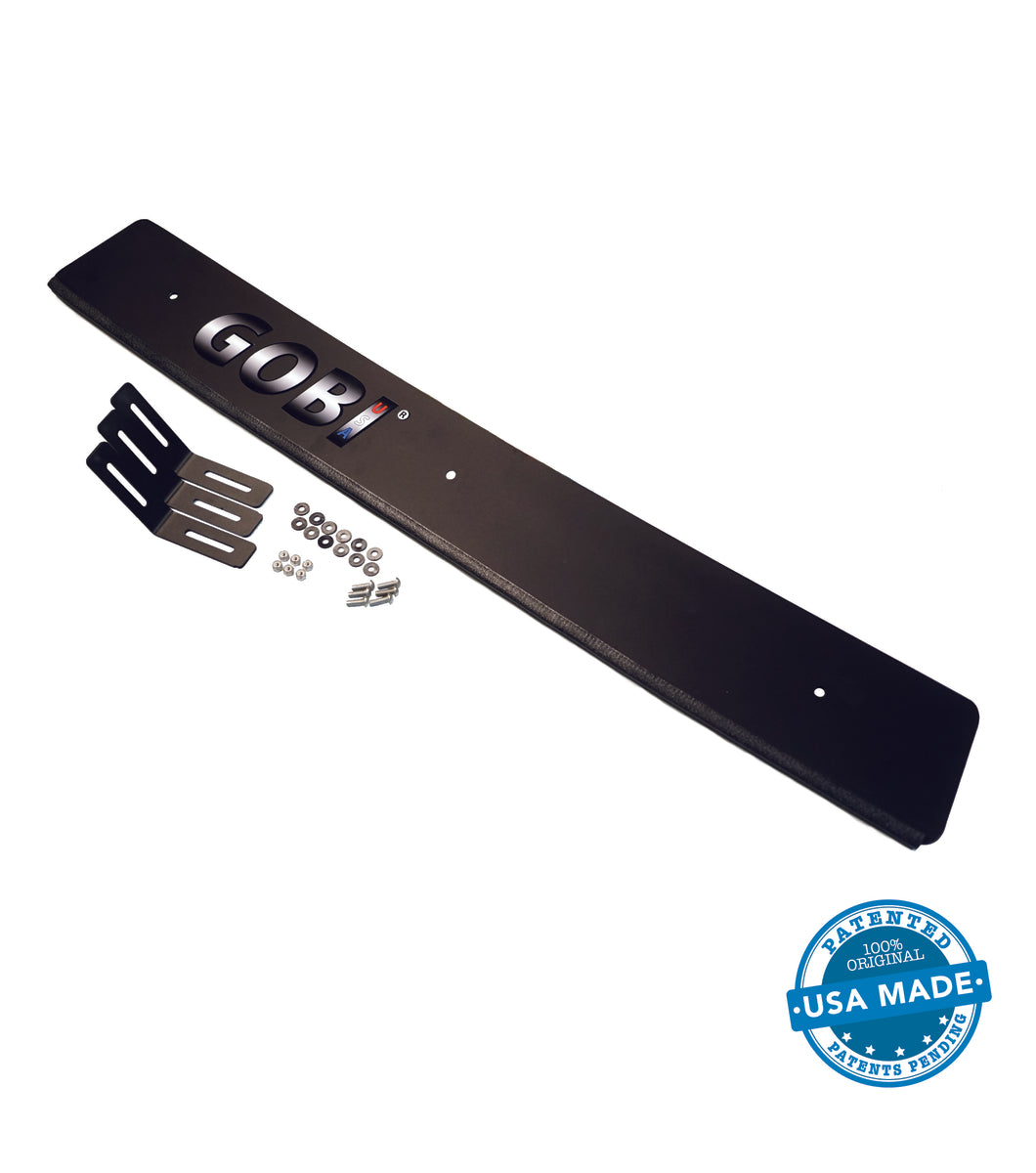 GOBI Wind Deflector installed on a GOBI Stealth Roof Rack, showcasing sleek integration and airflow optimization