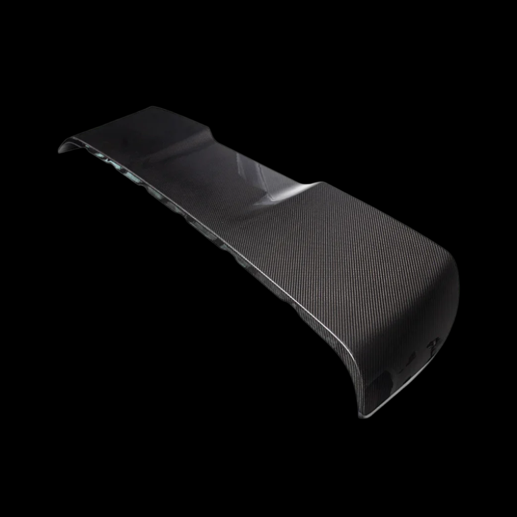 Urban Automotive carbon fiber rear upper spoiler for Mercedes-AMG G63 (W463), featuring high-gloss forged weave and direct OEM-fit installation (2019+).
