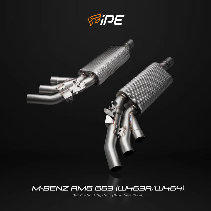 iPE Catback Exhaust System for Mercedes-AMG G63/G500 (W463/W464) - T304 Stainless Steel Valvetronic Exhaust