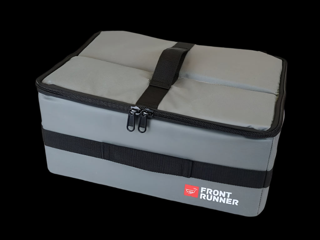 Front Runner Flat Pack used as a Wolf Pack insert, ideal for storing tools, kitchen utensils, or camera equipment