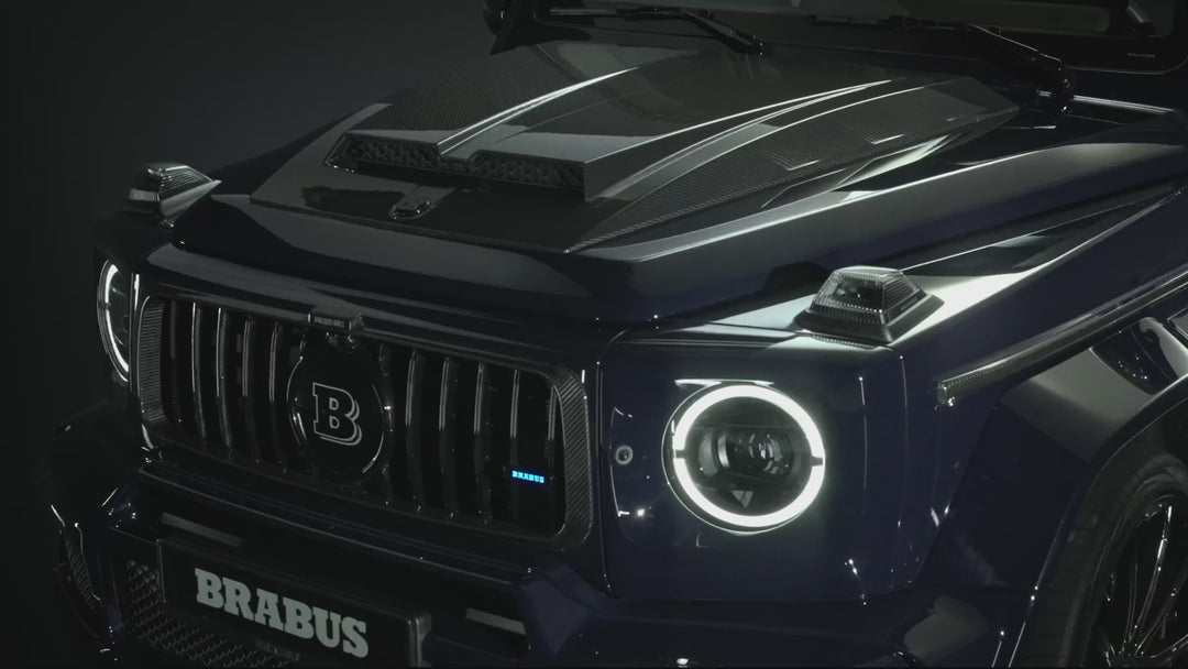 Seamless OEM-Fit Brabus Rear Spoiler with Carbon Inserts on Mercedes G-Class W463A – Precision Engineering for Enhanced Performance
