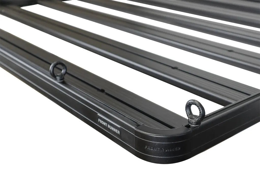 Set of Black Tie Down Rings with M8 hex bolts and nylon washers, ready for tool-free installation on a roof rack