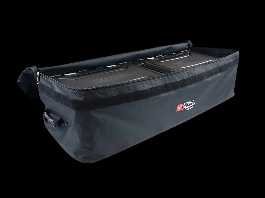 Top-down view of Transit Bag Large packed with Cub Packs, showing efficient use of space for vehicle organization.