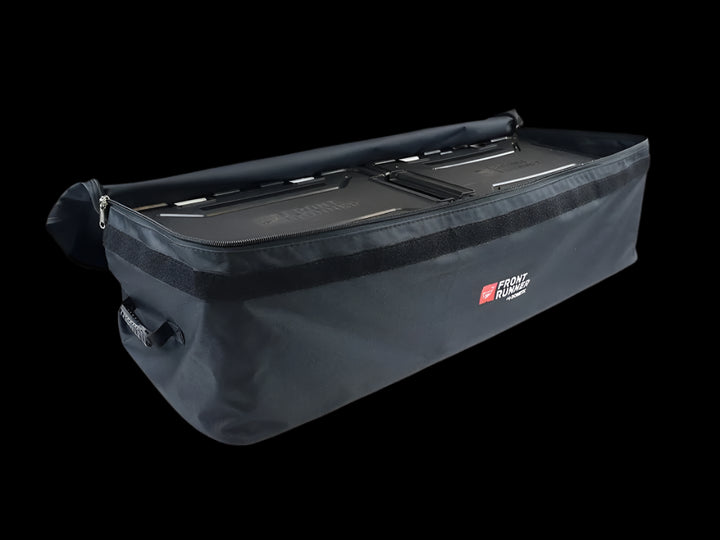 Top-down view of Transit Bag Large packed with Cub Packs, showing efficient use of space for vehicle organization.