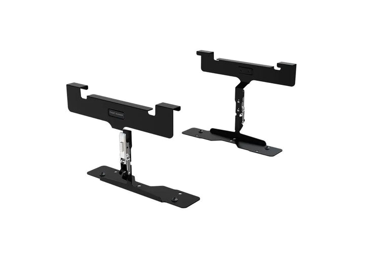Front Runner Wolf Pack Pro mounting bracket with padlock option for added security during off-road adventures.