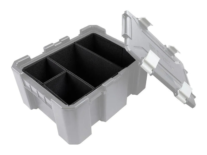 Front Runner Storage Box Foam Dividers in use, showcasing modular organization for overlanding and camping essentials