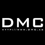 DMC logo in black and white